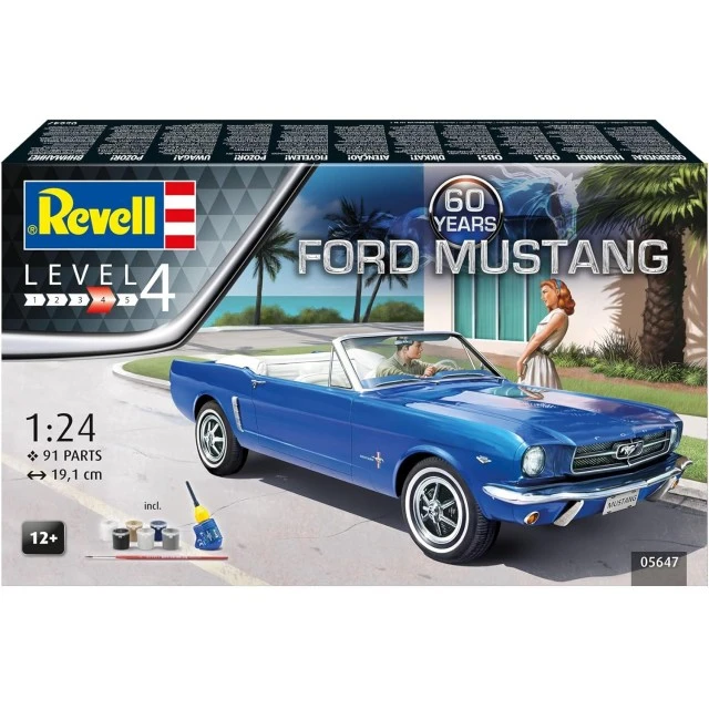 Building Model, Revell, Ford Mustang 60th Gift Set, Kit