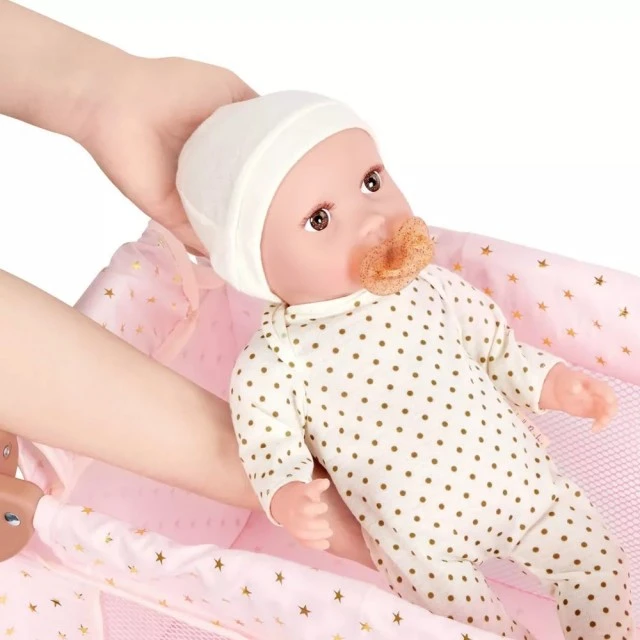 Παιδικό παιχνίδι Lulla Baby 14 Πτυσσόμενη κούκλα παρκοκρέβατο, 33 x 15,24 x 12,7 cm, ροζ