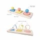 Montessori Educational Sensory Toy, Hape, Mirror Shapes, 24,6 x 6 x 8,8 cm
