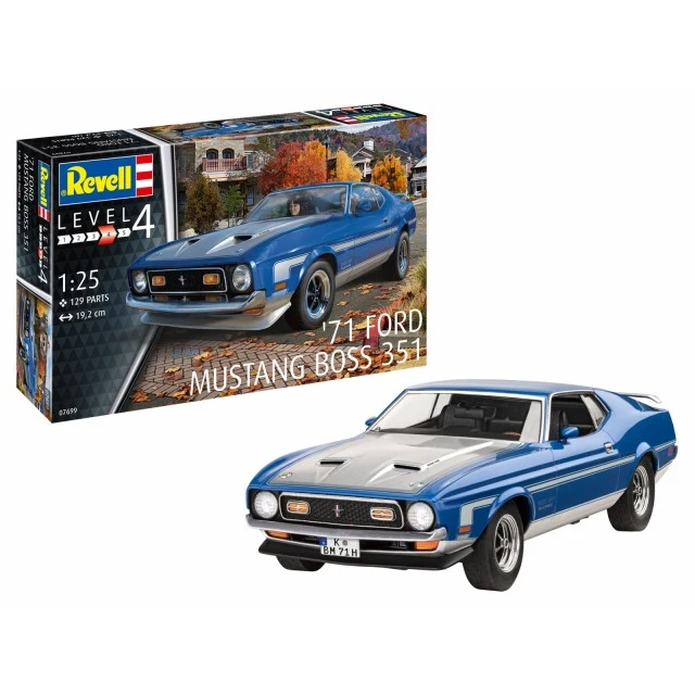 Συναρμολογούμενο μοντέλο 71 Mustang Boss 351, 129 κομμάτια