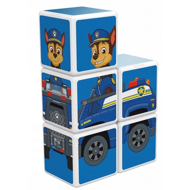 Μαγνητικό σετ κατασκευής Magicube, Paw Patrol, αστυνομικό αυτοκίνητο Chase 079, 5 τεμάχια