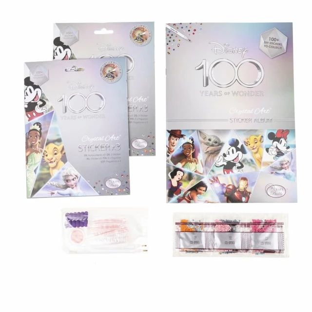 Σετ αυτοκόλλητα Disney 100g, Craft Buddy, πακέτο διαμαντένιος γκομπλέν