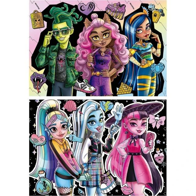 Παζλ Monster High 2 σε 1, 2 x 100 τεμάχια