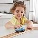 Υπεραστική ατμομηχανή με μπαταρία, Hape, 12 x 4 x 5 cm, Μπλε