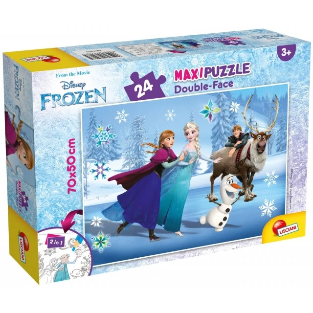 Παζλ, Lisciani, Frozen, Παζλ διπλής όψης 24 τεμαχίων