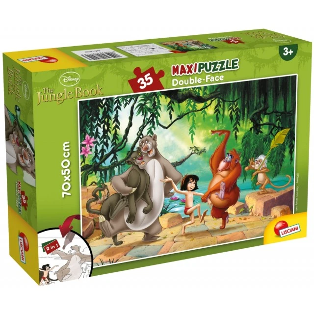 Παζλ, Lisciani, The Jungle Book, Παζλ διπλής όψης 35 τεμαχίων