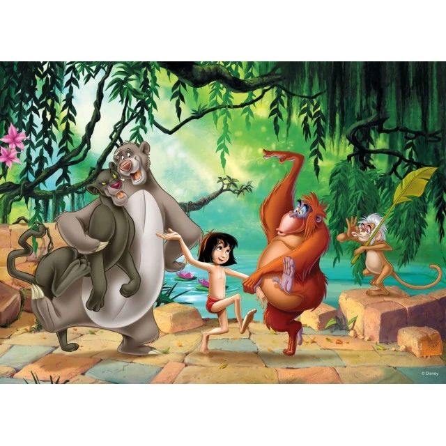 Παζλ, Lisciani, The Jungle Book, Παζλ διπλής όψης 35 τεμαχίων