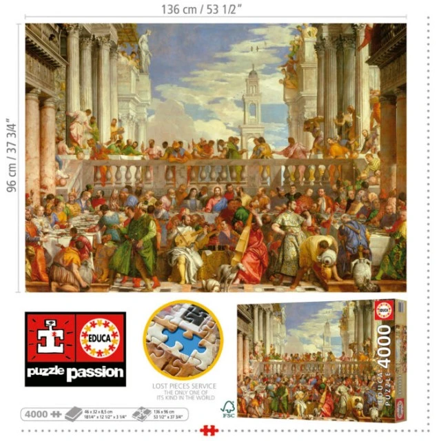 Παζλ Ο γάμος στην Κανά Paolo Veronese 4000 κομμάτια
