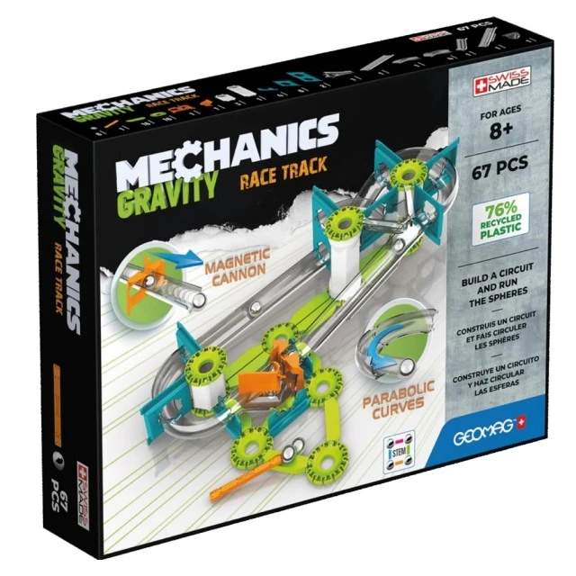 Σετ Μαγνητικής Κατασκευής Race Track Mechanics 760, 67 Τεμάχια