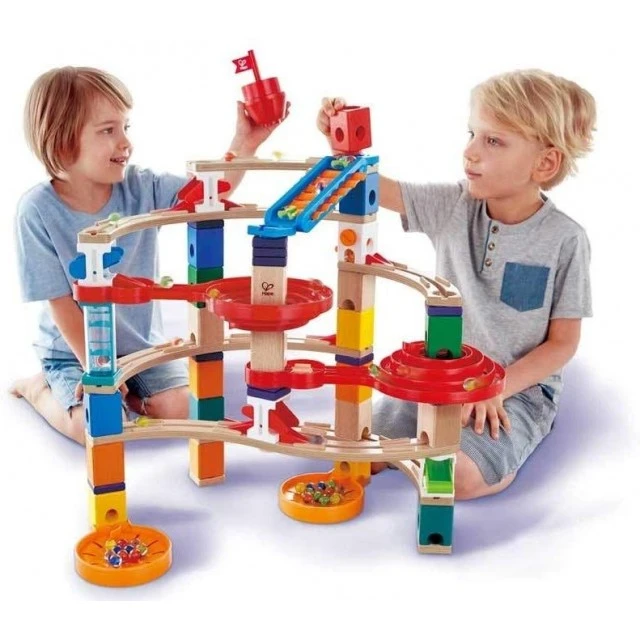 Σετ Ξύλινης Πίστας, Hape Quadrilla, Super Spiral, 79 Τεμάχια