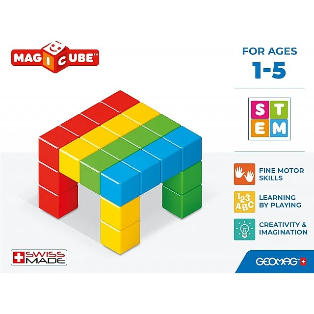 Μαγνητικός κατασκευαστής Magicube, Full Color, 24 μέρη