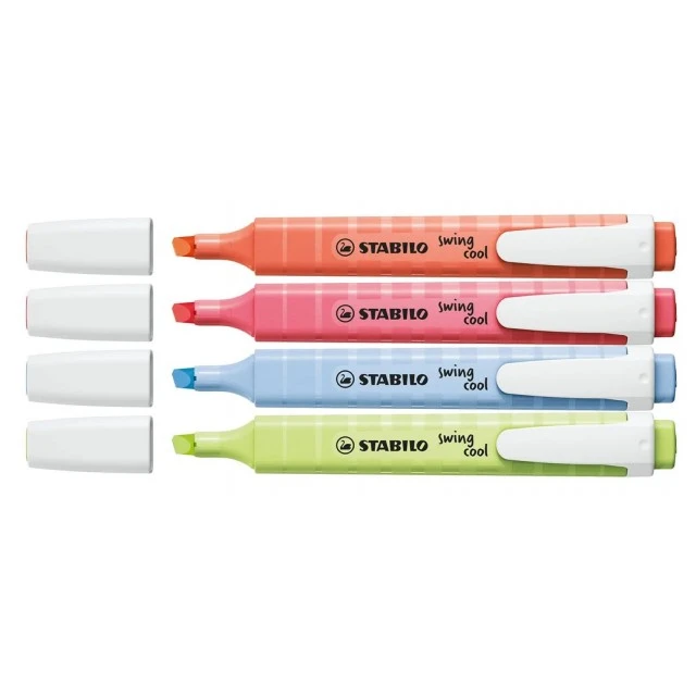 Σετ μαρκαδόρων κειμένου, Stabilo, Swing Cool Pastel ST275/4-08-1, 4 χρώματα