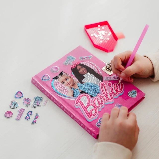 Δημιουργικό κιτ, Totum, Barbie, Διακοσμήστε το δικό σας μυστικό ημερολόγιο με διαμάντια