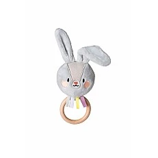 Βρεφική μαλακή κουδουνίστρα Bunny Riley, 18 εκ