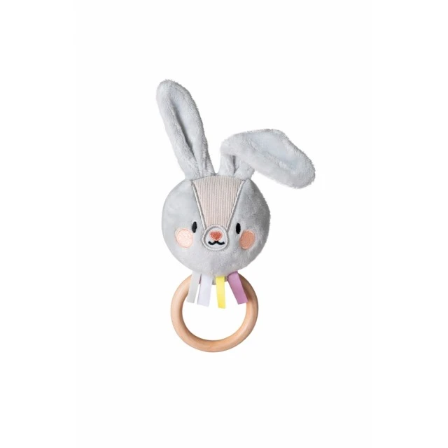 Βρεφική μαλακή κουδουνίστρα Bunny Riley, 18 εκ
