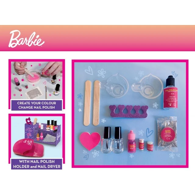 Δημιουργικό κιτ, Lisciani, Barbie, βερνίκια νυχιών DIY