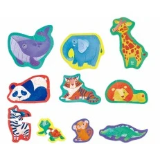 Εκπαιδευτικό παζλ Jungle Friends, Hape, 40 τεμάχια