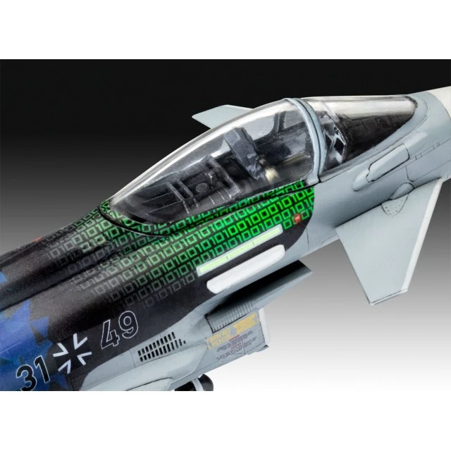 Συναρμολογημένο μοντέλο γερμανικού Eurofighter, Luftwaffe 2020 Quadriga, 85 εξαρτήματα