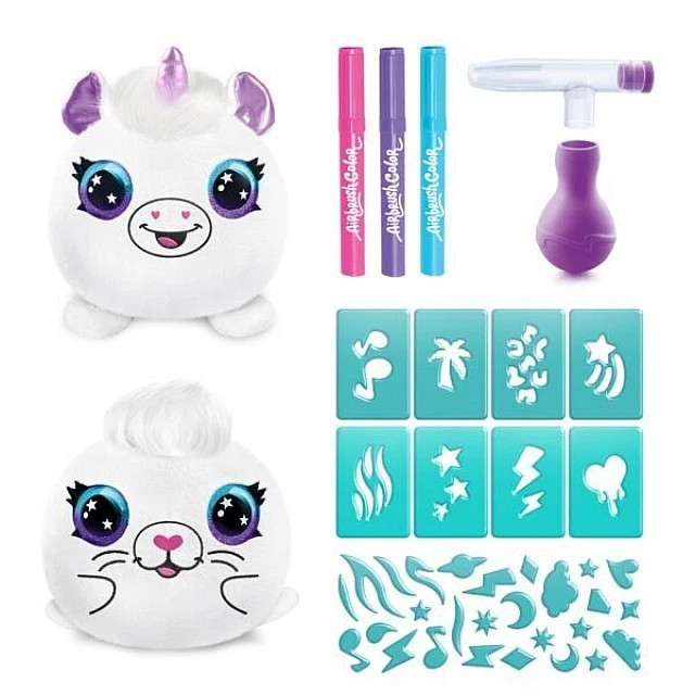 Δημιουργικό σετ, Canal Toys, Μίνι βελούδινο παιχνίδι χρωματισμού, 10 cm, 2 τμχ