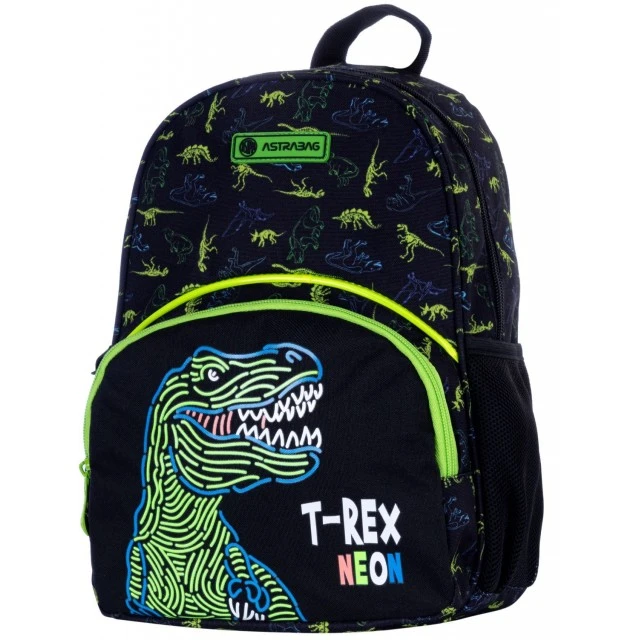 Παιδικό σακίδιο, Astra, T-Rex Neon, 32x22x10cm
