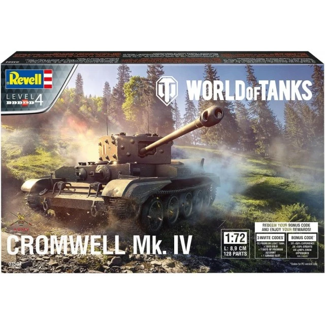 Μοντέλο προς συναρμολόγηση World of Tanks, βρετανικό άρμα Cromwell Mk. IV, 128 κομμάτια