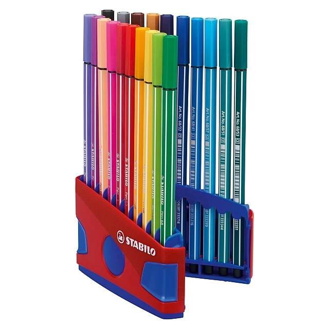 Σετ μαρκαδόρων, Stabilo, Στυλό 68 Color Parade ST6820-04 κουτί σκούρο μπλε, 20 χρώματα