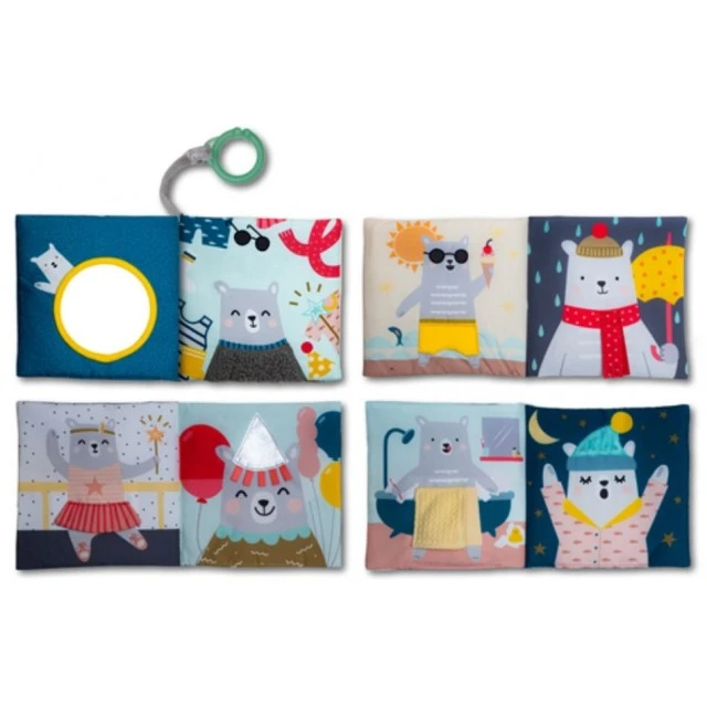 Απαλό αισθητηριακό βιβλίο What Paul is wears, 15 x 15 cm