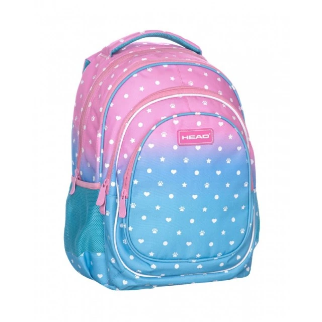 Backpack Head AB420 Pastel Love ασημί εφέ