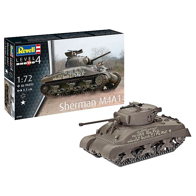 Μοντέλο συναρμολόγησης Δεξαμενή Sherman M4A1, 86 μέρη