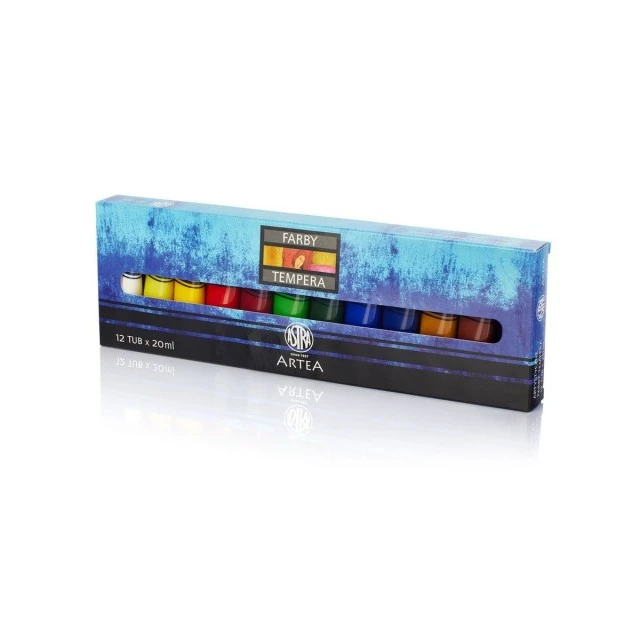 Χρώματα Tempera Astra 12 χρώματα - 20 ml
