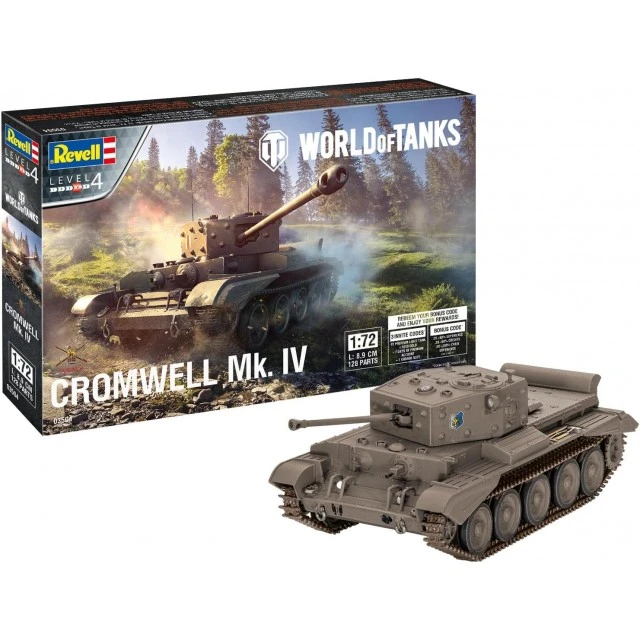Μοντέλο προς συναρμολόγηση World of Tanks, βρετανικό άρμα Cromwell Mk. IV, 128 κομμάτια