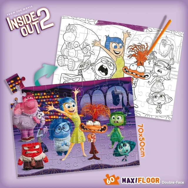 Παζλ, Lisciani, Inside Out 2, Παζλ διπλής όψης 60 τεμαχίων