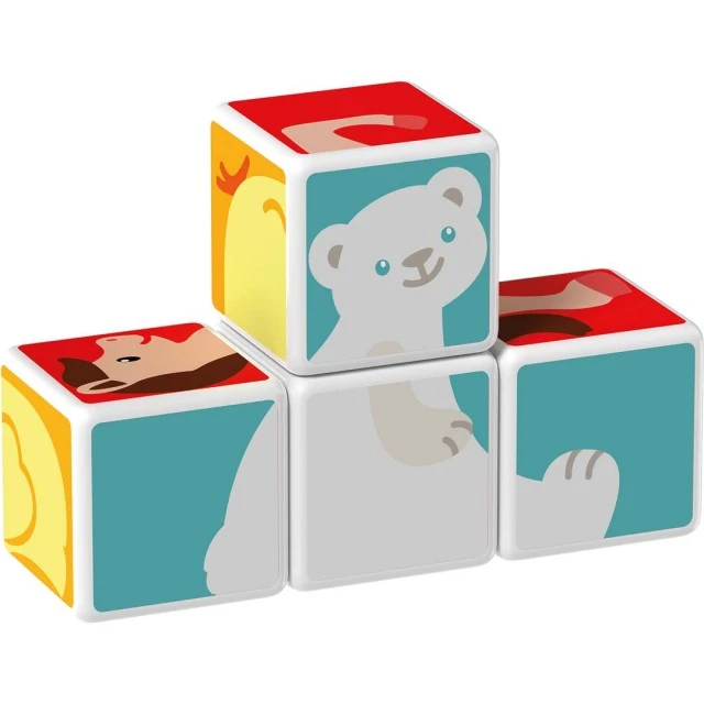 Magicube Magnetic Construction Set, Animals and Cards 132, 11 Pieces