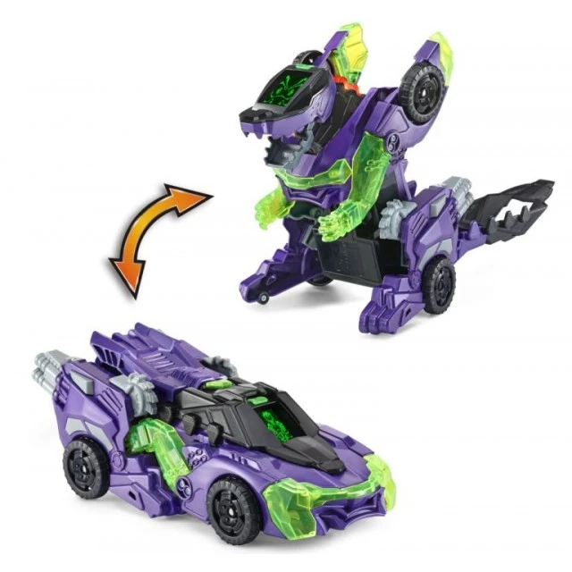 Διαδραστικό παιχνίδι Vtech Transformer Demolish αυτοκίνητο και δράκος 2-σε-1 μωβ
