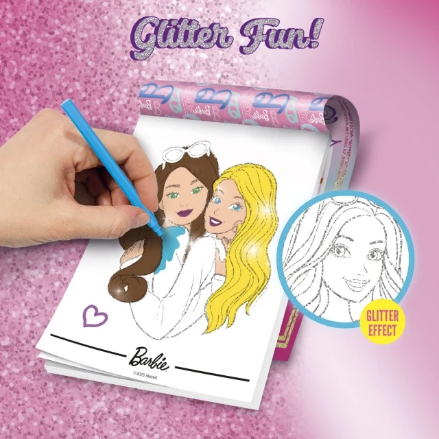 Σετ δημιουργικού, Lisciani, Barbie, βιβλίο ζωγραφικής με γκλίτερ