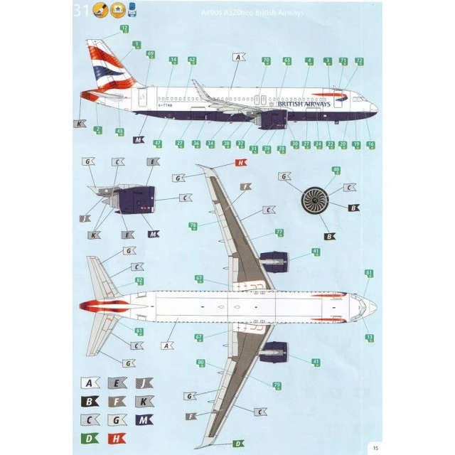 Επιβατικό αεροπλάνο Airbus A320neo - μοντέλο συναρμολόγησης