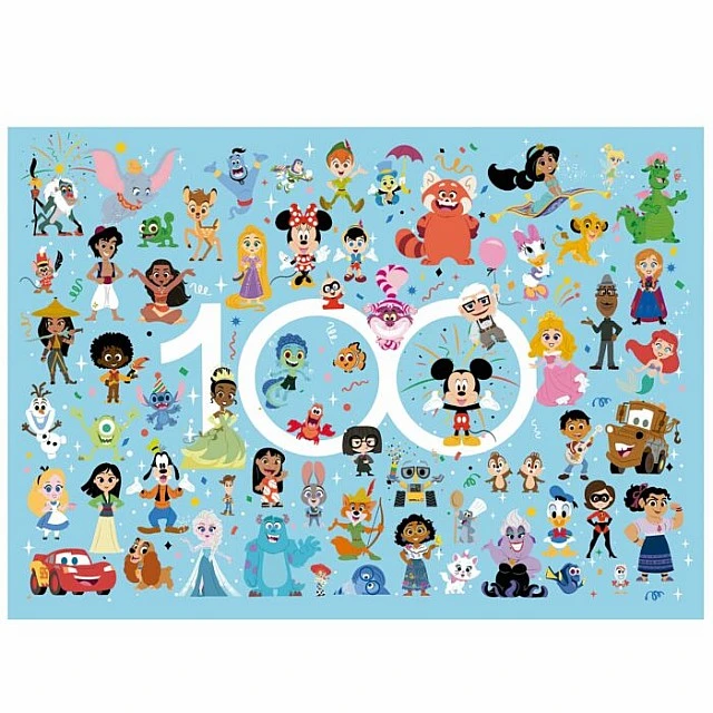 Puzzle, Educa, 100 χρόνια Disney, 100 κομμάτια