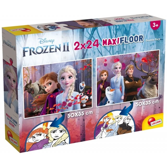 Παζλ, Lisciani, Frozen, Παζλ διπλής όψης 2 x 24 τεμαχίων