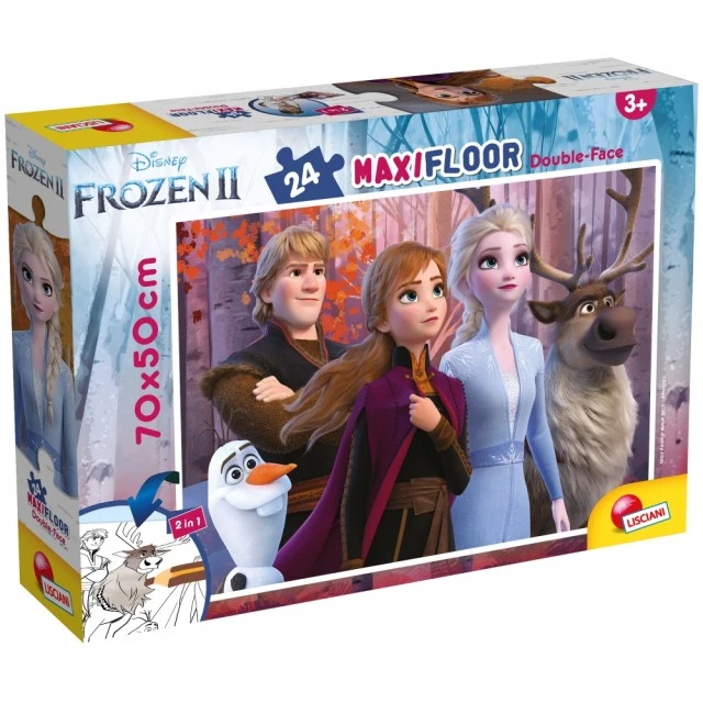 Παζλ, Lisciani, Frozen 2, Παζλ διπλής όψης 24 τεμαχίων