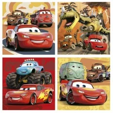 Progressive puzzle Cars 4 in 1, 12/16/20/25 κομμάτια