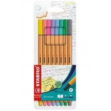 Σετ στυλό, Stabilo, Point 88 Pastel ST88/8-01, 8 χρώματα