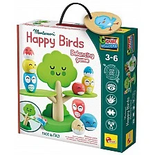 Ξύλινο παιχνίδι ισορροπίας, Lisciani, Happy Birds