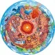 Εκπαιδευτικό παζλ δαπέδου, Hape, The Center of the Earth, 57,5 cm, 36 τεμάχια