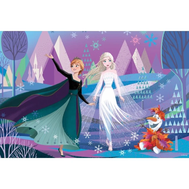 Παζλ, Lisciani, Frozen, Παζλ διπλής όψης 2 x 60 τεμαχίων