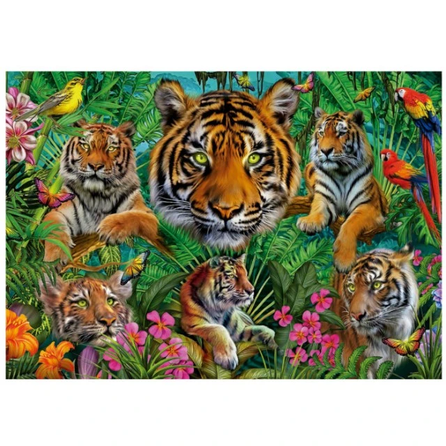 Παζλ Tigers in the jungle, 500 κομμάτια