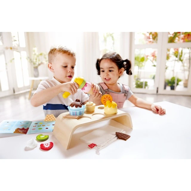 Σετ παιχνιδιών, Hape, Γωνιά παγωτού, 20 τεμάχια