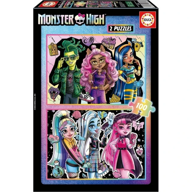 Παζλ Monster High 2 σε 1, 2 x 100 τεμάχια