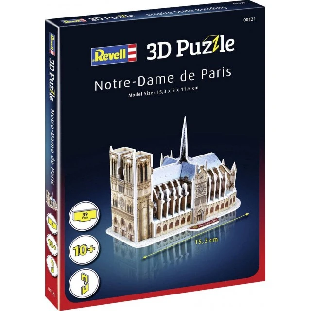 Παζλ Notre Dame Cathedral Paris 3D, 39 τεμάχια