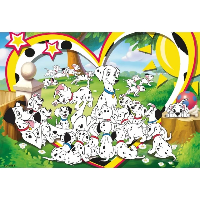 Παζλ, Lisciani, 101 Dalmatians, Παζλ διπλής όψης 24 τεμαχίων