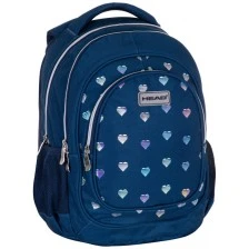 Σχολικό σακίδιο, Κεφάλι, Καρδιές, 39x28x15cm